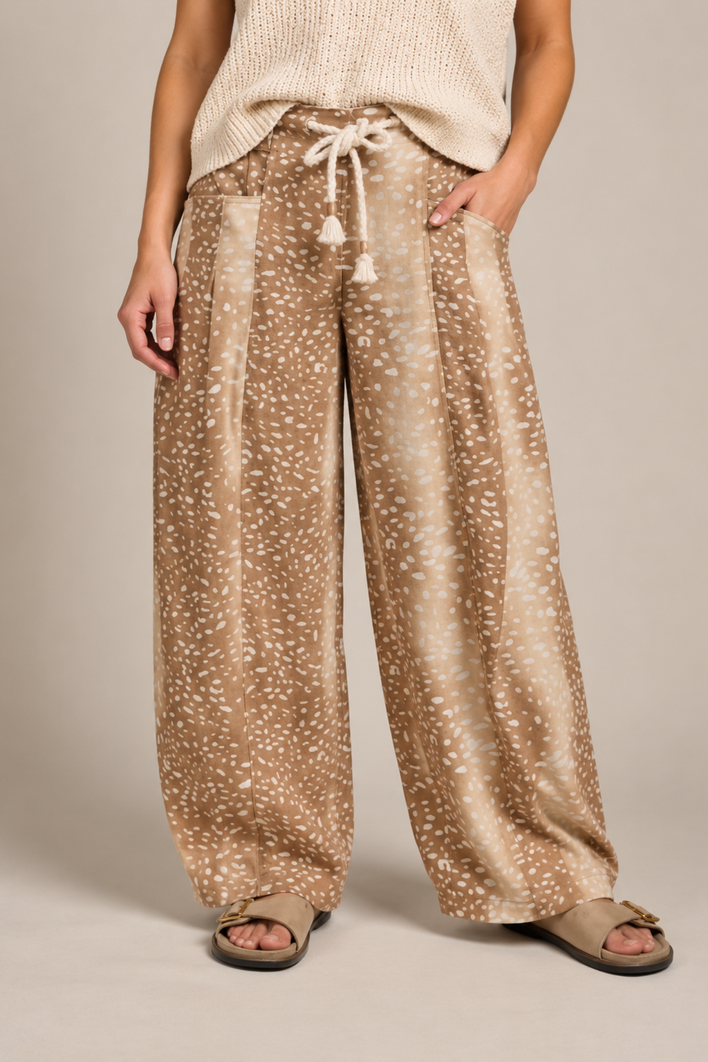 Fawn Print Wide Barrels