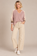 Sand Beige High-Rise Barrel Jeans